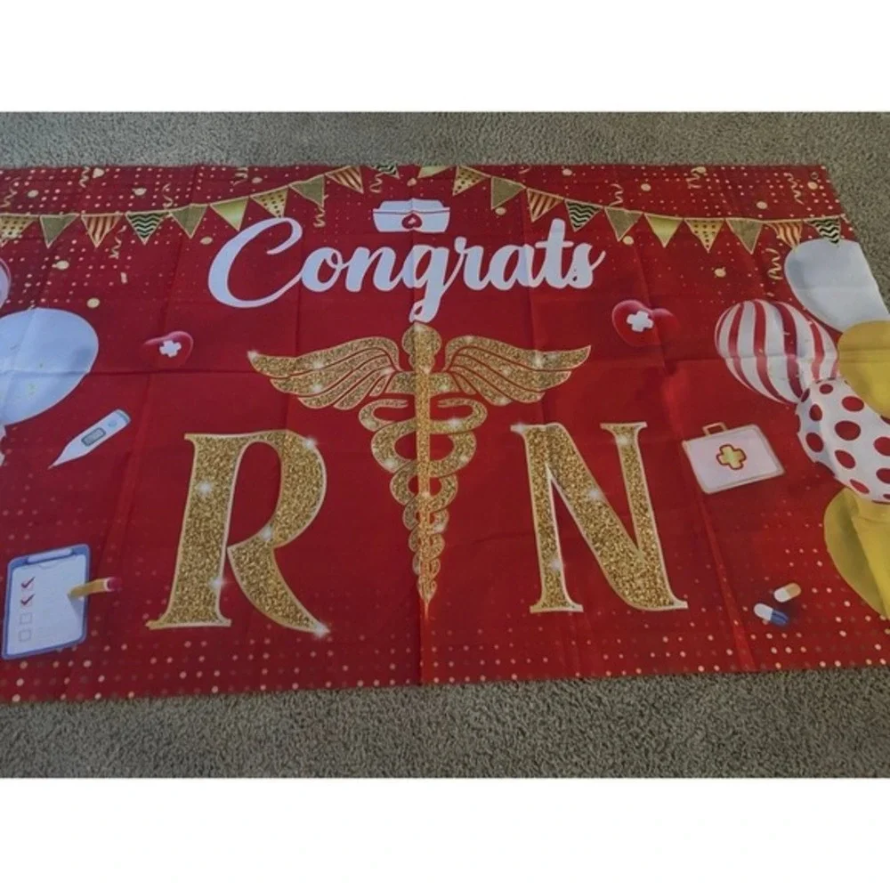 New KatchOn, RN Banner for Nurse Party Decorations - Large, 72x44 Inch | RN Grad